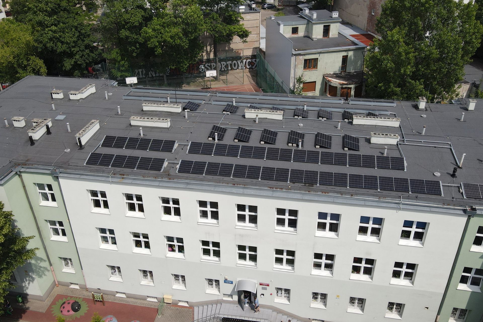 Instalacja fotowoltaiki SP 152 Łódź (1)